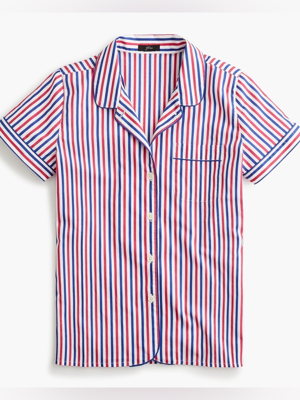 JCREW Short sleeve lightweight cotton pajama shirt